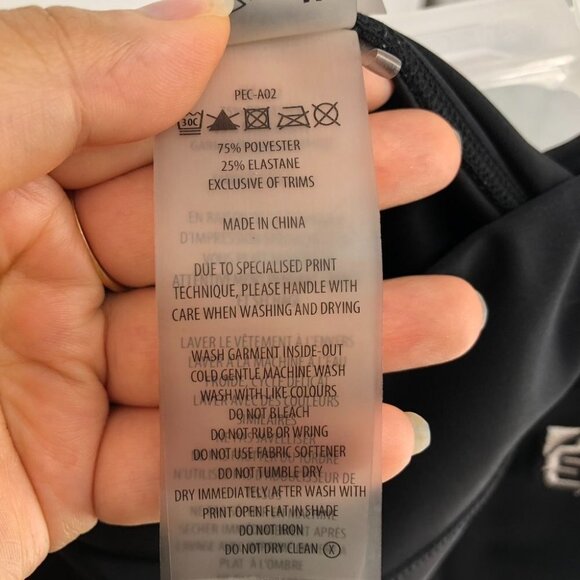 PE Nation black Strike Zone striped ankle leggings size M - Picture 11 of 13